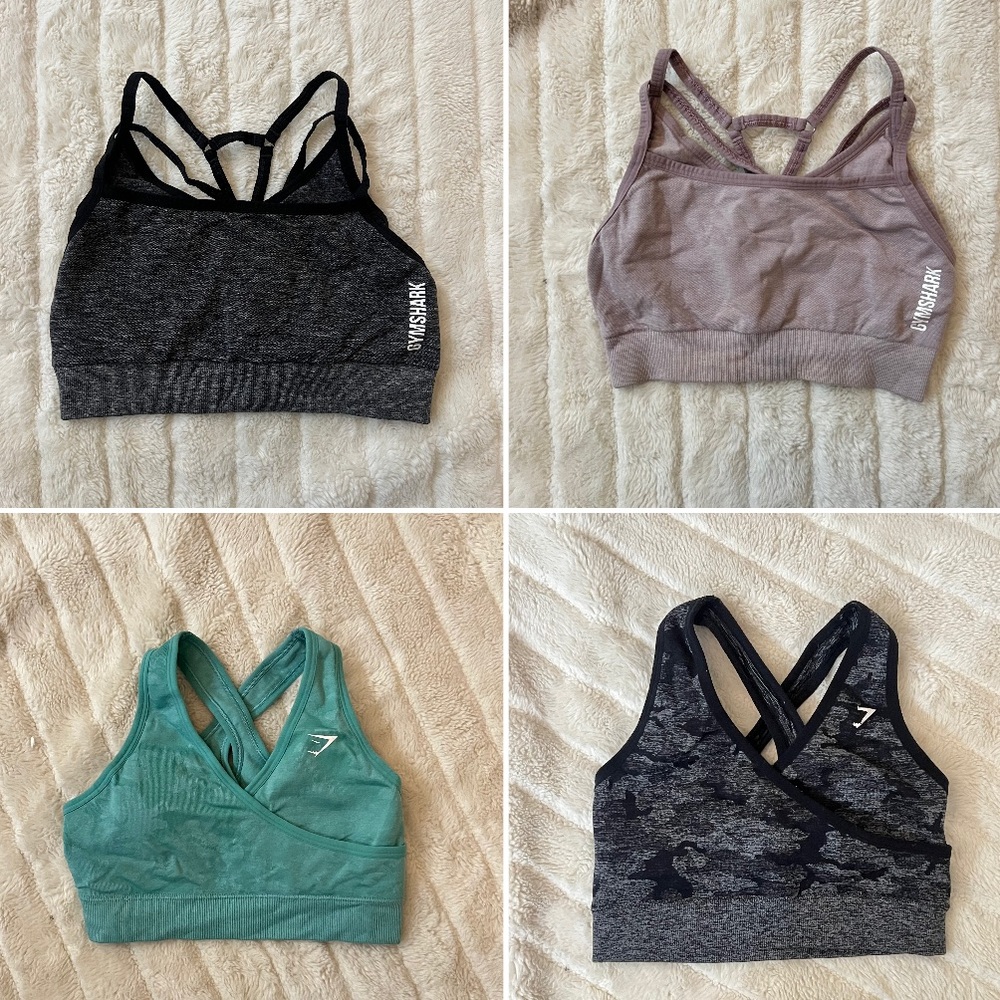 Gymshark adapt seamless camo sports bra bundle